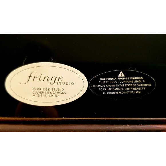 Fringe Studio French Art Nouveau Woman's Silhouette Decorative Glass Tray - Picture 7 of 7